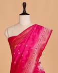 Rani Pink Butti Saree in Silk