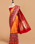 Short Gold Butti Saree in Silk