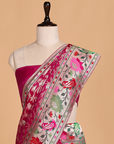 Magenta Jaal Saree in Silk