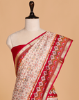 Off White Patola Saree in Silk