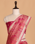 Rani Pink Jamdani Silk Saree