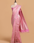 Lavender Brocade Saree in Silk