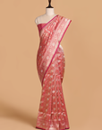 Magenta Pink Brocade Saree in Silk