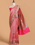 Rani Pink Brocade Silk Saree