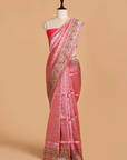 Rani Pink Brocade Silk Saree