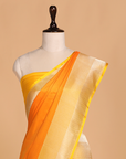 Yellow Patli Pallu Saree in Silk