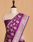 Purple Butta Saree in Silk