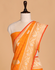 Golden Yellow Butta Saree in Silk