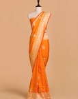 Golden Yellow Butta Saree in Silk