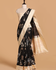 Black Butta Saree in Silk