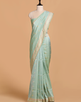 Sea Green Butti Saree in Silk