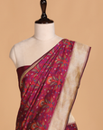 Magenta Jaal Saree in Silk