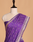 Purple Butti Saree in Silk