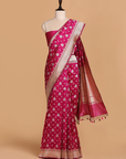 Magenta Butta Saree in Silk