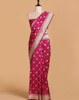 Magenta Butta Saree in Silk