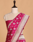 Magenta Butta Saree in Silk