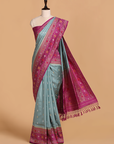 Grey Butti Saree in Silk