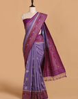 Mauve Butta Saree in Silk