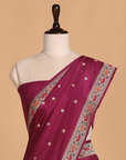 Wine Butti Saree in Silk