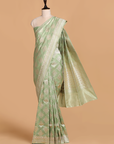 Sea Green Butta Saree in Silk