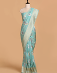 Firozi Butta Saree in Silk