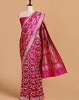Magenta Jaal Saree in Silk