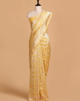 Yellow Jaal Saree in Silk