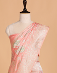 Peach Jaal Saree in Silk