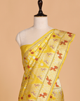Mustard Jaal Saree in Silk