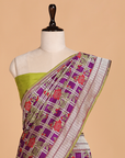 Purple Jaal Saree in Silk