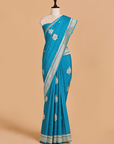 Peacock Butta Saree in Muslin Silk
