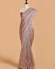 Brown Brocade Saree in Silk