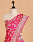 Rani Pink Jaal Saree in Silk