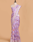 Lavender Jaal Saree in Silk