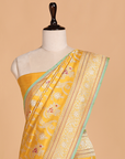 Yellow Jaal Saree in Silk
