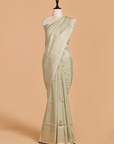 Pista Green Butta Saree in Georgette Tussar