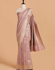 Mauve Butta Saree in Georgette Tussar