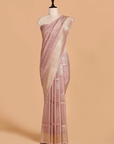 Mauve Butta Saree in Georgette Tussar