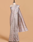Grey without Zari Saree in Silk