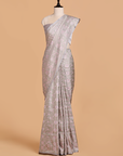 Grey without Zari Saree in Silk
