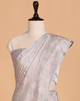 Grey without Zari Saree in Silk