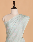 Firozi Blue without Zari Saree in Silk
