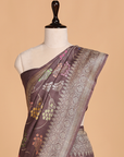 Brown Jaal Saree in Georgette Tussar