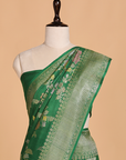 Green Lehariya Saree in Georgette Tussar