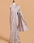 Mauve without Zari Saree in Silk