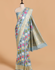Sky Blue Butta Saree in Georgette Tussar