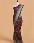 Black Jaal Saree in Georgette Tussar