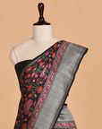 Black Jaal Saree in Georgette Tussar