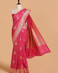 Pink Butta Saree in Georgette Tussar