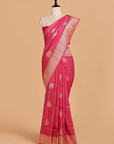 Pink Butta Saree in Georgette Tussar